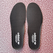 瑟夢逸適配Adidas阿迪達斯鞋墊原裝三葉草Yeezy椰子350防臭EQT男女鞋墊 黑色白標AD小標 42