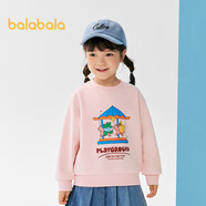 巴拉巴拉童裝兒童衛衣女童男童2025春秋裝寬松卡通印花上衣潮208125121207