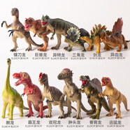 皓樂爽侏羅紀(jì)兒童恐龍玩具軟膠套裝組合大小男女孩仿真動物模型霸王龍 3只大號恐龍(隨機(jī))可選款發(fā)聲款