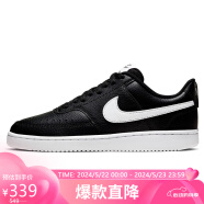 耐克NIKE板鞋女缓震COURT VISION LOW春夏运动鞋CD5434-001黑35.5