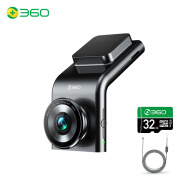 360行车记录仪 G300  高清夜视 电子狗一体+32G卡+停车监控套餐