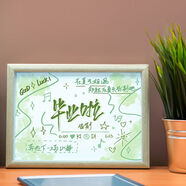 帕提拉畢業(yè)紀(jì)念禮物送同學(xué)老師擺件相框創(chuàng)意手繪紀(jì)念教師禮物書房擺畫框 在夏天告別 5寸迷你款【精致小巧】