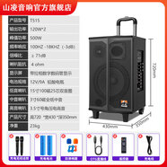 山凌廣場(chǎng)舞音箱無(wú)線(xiàn)藍牙K歌唱歌跳舞直播拉桿充電公園吉他彈唱街頭演出T508/T510/T512/T515戶(hù)外音響 T515拉桿款（15寸低音）