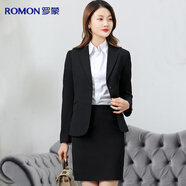 羅蒙西服套裝女士職業(yè)裝西裙套裝修身裙子正裝商務(wù)OL工裝通勤西裝外套