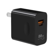 適用華為非凡大師88W充電器華為Mate60rs原裝充電器非凡大師8 88W黑色雙口快充充電器 升級(jí)版MAX