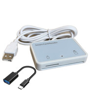 東信和平EPT38U移動(dòng)營(yíng)業(yè)廳讀卡器聯(lián)通電信SIM卡5G寫(xiě)卡器開(kāi)卡器4G EPT38U灰白色otg手機(jī)轉(zhuǎn)接線