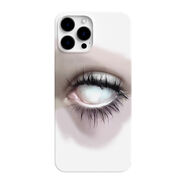 i菲林蘋(píng)果16手機殼iPhone15白色眼球14硬殼13promax女1211xr78新款保護套 NM白色眼球（菲林四包亮面） 蘋(píng)果13mini