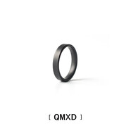 QMXD戒指男潮陶瓷極簡個(gè)性黑色不掉色百搭基礎(chǔ)學(xué)生戒指單身戒指尾戒指