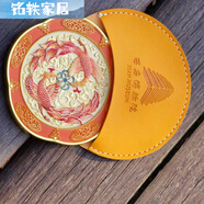 三棲虎紀(jì)念品鏡子旅游博物館隨身鏡古風(fēng)雙龍雙鳳三八節(jié)禮物 雙鳳 隨身鏡禮盒裝