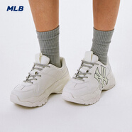 MLB官方老爹鞋女鞋 25年增高運動(dòng)鞋男鞋情侶休閑鞋新款鞋子NY跑鞋 C1 洋基隊/象牙色(升級版) 38 (240mm)