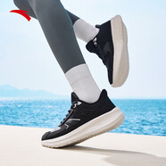 安踏運動(dòng)鞋女鞋冬季新款網(wǎng)面透氣輕便減震跑步鞋女日常百搭休閑慢跑鞋 【網(wǎng)面-透氣緩震】基礎黑 36.5 【正品保障 假一罰十】