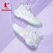 喬丹女鞋籃球鞋新品耐磨減震實戰(zhàn)運動休閑網(wǎng)面透氣跑步鞋 喬丹白/水波色110 37.5