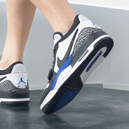 耐克（NIKE）男鞋 25夏新款A(yù)J312運動鞋實戰(zhàn)訓(xùn)練鞋休閑低幫板鞋黑白籃球鞋 AJ312/黑白藍(lán) 42 (內(nèi)長265mm)