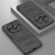 宋兵甲（ZOBIG）榮耀X50手機殼 復古皮紋防摔 榮耀X50【淺雅黑】