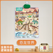 樂樂魚（leleyu）兒童早教有聲場景掛圖寶寶邏輯啟蒙點讀認知玩具女孩兒童生日禮物 新款全面升級【恐龍世界】
