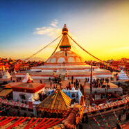 尼泊爾9天7晚跟團游+全國出發(fā)+加德滿都+庫瑪麗女神廟+吉普車逛奇達旺國家公園+觀看雪山日出+費娃湖