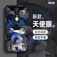 若悅 oppoa9手機殼a9x潮牌卡通a8瞳眼液態(tài)硅膠a72男全包防摔2023新款熊臉保護套 oppoa9 朋克暴熊F