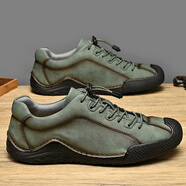 公牛世家（G.N.Shi Jia）男鞋春秋季新款男士休閑鞋透氣百搭戶(hù)外運動(dòng)鞋子男 藍色 39