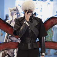 南小鳥金木研cos服 動漫東京喰種動漫周邊手辦二次元金木研cosplayC服 四件套+肩甲 L