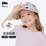 蕉下兒童防曬帽遮陽(yáng)帽太陽(yáng)帽子男童女童空頂帽防紫外線(xiàn) 萌兔乖乖