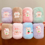 清尋兒童卡通袖套防污耐臟韓版男童女童刺繡毛絨套袖寶寶秋冬嬰兒罩袖 女童款袖套8雙裝隨機