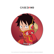 CASEBANGx航海王聯(lián)名系列可拆卸任意吸出奇圓形磁吸手機支架 蒙奇·D·路飛-單獨背蓋