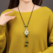 古語今風(fēng) 毛衣鏈女長款百搭吊墜掛飾掛件秋冬配飾民族風(fēng)項鏈裝飾品 芊影 鏈周長80cm長短可調(diào)節(jié)