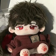 棉花娃娃衣20cm毛絨公仔衣服男娃衣服換裝裸娃常規(guī)體僅衣服無娃娃 酒紅色毛衣單件 20cm娃衣(僅衣服 無娃娃)