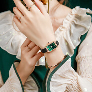 Culisr Kesnr小CK小綠表女士手表女品牌歐美風(fēng)奢侈品2025新款生日禮物送女生友 皮帶款-小綠表-含項鏈+手環(huán)