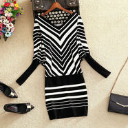 琴言 QIEENYAWRN一字領(lǐng)蝙蝠衫一字肩2024新款爆款時(shí)尚百搭 秋冬新款韓版寬松顯 白色V領(lǐng) 小碼（80-110斤）