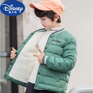 迪士尼（Disney）品牌校服神器兒童羽絨棉服中大童男厚棉襖寶寶小童內(nèi)膽女棉衣冬季 軍綠色 110(身高90-100cm)體重20-30斤