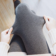 壓力襪美腿光腿神器秋冬季連襪褲打底褲襪女加絨加厚外穿中高腰顯瘦女士春秋冬薄款螺紋踩腳連褲襪 秋冬款 深灰色連襪>少女護膝時(shí)尚秋褲冬天彈力不勒保暖 秋冬款加絨(適合80-150斤)&gt婦女包臀護