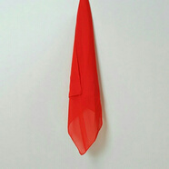 DICIFY新品舞蹈考級絲巾舞蹈手絹手帕紗巾方巾膠州秧歌絲巾成人兒童手紗表演考級雪紡紗巾 大紅色 35x35