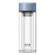哈爾斯（HAERS）雙層玻璃杯300ml辦公商務(wù)杯HBW-300-2 雅藍色