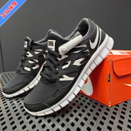 耐克（NIKE）官方休閑鞋男鞋新款運動(dòng)鞋FREE赤足5.0減震透氣輕便耐磨跑步鞋 DQ8977-001/輕便赤足/黑白 42.5