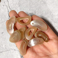 碧秀堂天然山羊角原料角尖吊墜項鏈羊角尖印章把玩飾品掛件佩戴 已拋光羊角圈一個(gè) 已打孔