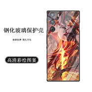奕冉適用于紅魔9Pro手機殼創(chuàng)意新款軟邊玻璃殼magic9輕薄全包邊努比亞紅魔9pro雪狼女孩防摔保護套 Y燎原-劍之火 紅魔9 Pro+