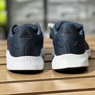 阿迪達斯（adidas）跑步鞋男鞋春季新款運動(dòng)鞋網(wǎng)面透氣舒適輕便防滑耐磨減震休閑鞋 FZ2807藍色 44.5 (275mm)