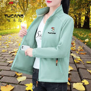 啄木鳥(niǎo)品牌戶外搖粒絨短外套女2025秋冬季新款百搭韓版立領(lǐng)裝上衣潮 -6689-春秋外套-[豆綠] M [建議80-95斤]