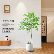 未歐南天竹仿真綠植盆栽高端輕奢室內(nèi)客廳裝飾擺件大型造景落地假花樹 130cm 2桿南天竹+輕奢花盆