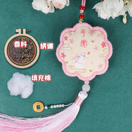東方美繡刺繡diy自繡掛件平安符荷包蘇繡平安福香囊禮物繡品創(chuàng)意手工飾品 漫天櫻【雙香料】