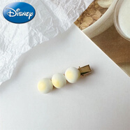 迪士尼（Disney）可愛仿真包子餃子發(fā)夾超萌食玩發(fā)飾手工邊夾劉海夾少女學(xué)院風(fēng)卡子 小饅頭發(fā)夾2個