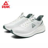 匹克（PEAK）態(tài)極跑鞋-追風(fēng)厚底緩震保護(hù)跑鞋回彈耐磨體考體測(cè)競(jìng)訓(xùn)運(yùn)動(dòng)鞋男鞋 超輕白色/綠 41