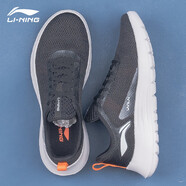 李寧（LI-NING）跑步鞋男鞋夏季新款網(wǎng)面透氣防滑耐磨夏天黑色慢跑鞋運(yùn)動鞋鞋子男 標(biāo)準(zhǔn)黑 43.5