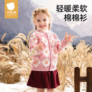 貝肽斯兒童毛衣秋冬純棉男女?huà)雰横樋椛?025新款年貨針織外套開(kāi)衫
