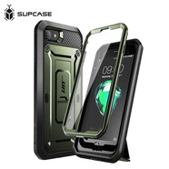 supcase 蘋果SE3手機殼 iPhoneSE3/SE2/8/7通用全包增強運動防摔保護套帶背夾 增強防摔殼-帶背夾-4.7英寸-暗夜綠