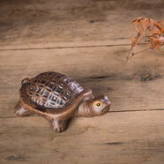 美吔陶瓷金錢(qián)龜大號(hào)石墨龜烏龜家居裝飾擺件假山魚(yú)缸造景擺件包郵 3寸灰色9*6*4cm