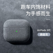 優(yōu)思頓airpods pro二代保護套c口airpods4保護套耳機套掛繩蘋果硅膠防摔盒輕奢無線保護套藍(lán)牙 Airpods Pro2代(USB-C)【灰】