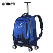 uniker拉桿書(shū)包男中學(xué)生萬(wàn)向輪行李雙肩書(shū)包女旅行背包大容量手提箱送禮 流星11121W