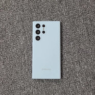 三星   SAMSUNG適用原裝三星s23ultra手機殼全包防摔真材質(zhì)液態(tài)硅膠保護套純色 液態(tài)硅膠殼-天藍